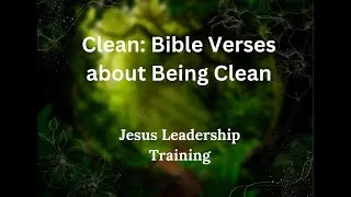 Clean: Bible Verses about Being Clean