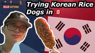 Trying Korean Rice Dogs In Canada!