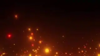 The Background Sparks Fire Red Particles - No Copyright