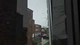 Just now it started snowing in Northolt, UB5 , England