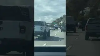 All white Jeep Gladiator with Bed Rack #101freeway