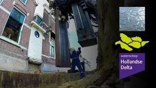 Spectaculair: damwanden op 70 cm van de huizen