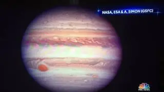According to Lester Holt, Jupiter is only 415 miles away!!  Brace for tsunamis!!