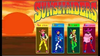 SUNSET RIDERS - (ARCADE) - [ STEVE ] - PLAYTHROUGH