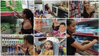 COMPRAS DO MÊS 🛒 NO VALE DE 530$ E NO TICKET ALIMENTAÇÃO DE 300$ QUE VÂNIA TA RECEBENDO NO TRABALHO💸
