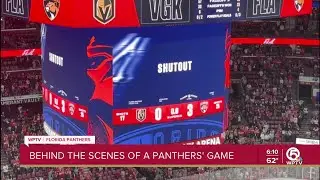 Behind the scenes of sights and sounds inside Amerant Bank Arena during Florida Panthers games