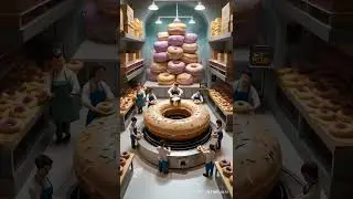 Colossal Donut Bakery #foodviralshorts #donutmaking #colossaldonutbakery