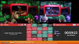 Bingothon Summer 2021: Luigi's Mansion: Dark Moon - Lockout Bingo by Riidolsk vs. Vicious