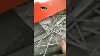 How to peel copper tube and aluminum fin/  Copper aluminum radiator separator machine