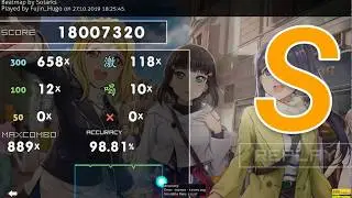 (osu!) first 300pp play(306pp)