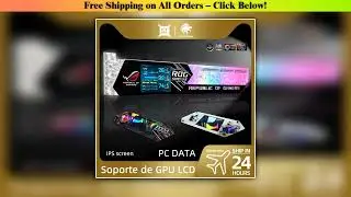 LCD GPU Bracket RGB VGA Support 2.2 Inch Display Temperature Detection ROG Graphics Cards Stand