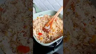 Fried rice 🍽️ #friedrice #friedricerecipe #food #cookingshorts #friedricecooking