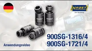 HAZET 1&frasl;2&Prime; Schlag-, Maschinenschrauber Steckschl&uuml;ssel ∙ Gelenk ∙ 900SG