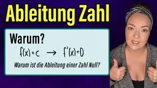 Warum ist die Ableitung einer Konstanten 0? by einfach mathe!
