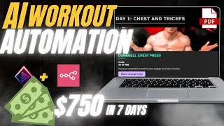 How I Made $750 in 7 Days Selling This AI Workout Plan Generator to Fitness Coaches