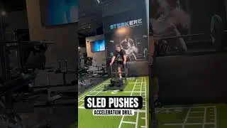 Sled Pushes: great for acceleration🏃&zwj;♀️🔥