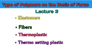 Type of polymer on the basis of force| Elastomers| Fibers| Thermoplastic| Thermosetting plastic|