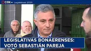 LEGISLATIVAS BONAERENSES: VOT&Oacute; SEBASTI&Aacute;N PAREJA