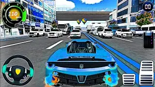 New blue Ferrari stinger City Road Driving - 3D Driving Class - Android Gameplay - ioS  Car 2025 #1