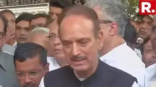 Opposition Party Leaders Assemble To Address Media Outside EC Headquarters In New Delhi