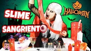 🧛&zwj;♀️HALLOWEEN SLIME SANGRIENTO! Como hacer SLIME de HALLOWEEN 2019🎃 | Juega con Ann1