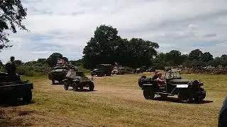 Assorted military light vehicle parade - Capel military show