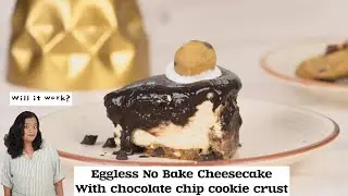 Chocolate chip cookie cheesecake| no oven cheesecake | cream cheese recipe  no bake cheesecake