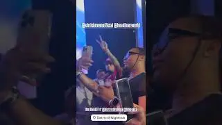 Chris Brown Dancing to an Unreleased Track at District 8 🔥