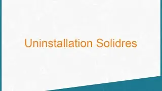 Uninstallation Solidres