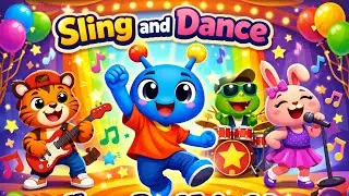 Sling and Dance with the Happy Band Animals 🎵 Fun Songs & Sing-Along for Kids!