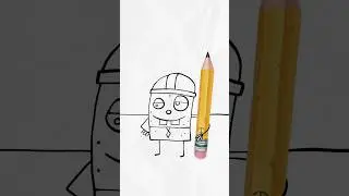 what if DoodleBob lived in SpongeBob's pineapple 🍍 | #shorts