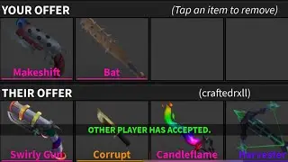 What do people offer for Bat and Makeshift in MM2?