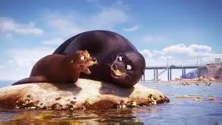Finding Dory - Sea lions Fluke and Rudder talk about Dory