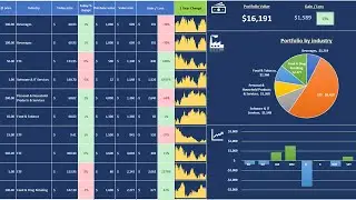 LIVE Portfolio with Microsoft Excel | STEP by STEP guide