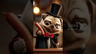 Pug performing a magic trick!