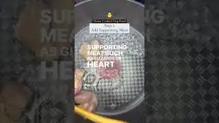 Home cooking for your dog - add supporting meat