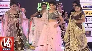 India Glam Fashion Week Season 2 : Transgenders Cat Walk On Ramp | Hyderabad | V6 News