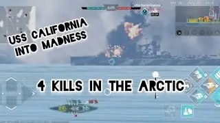 USS California in the Arctic &ndash; 4 Enemy Ships Sunk!