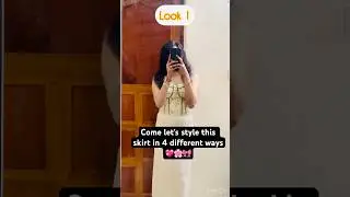 Styling skirt in multiple ways🌸|Styling tips|#styling #fashion #skirt#shorts #viral #stylingideas