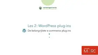WordPress Plugins gebruiken om te starten met e-commerce & elementor