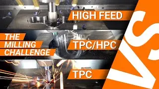 #2021 Challenge! Vergleich High Feed vs TPC/HPC vs TPC cnc Fr&auml;sen milling Hermle