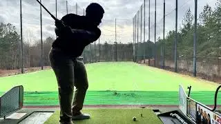 ASMR golf driving range session in USA