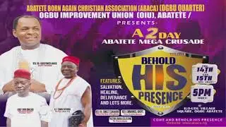 Abatete Mega Crusade Day1 with Rev.Dr.Godspower Anaso 