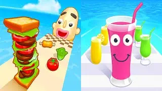 Sandwich Runner VS Juice Run Android iOS Mobile Gameplay Walkthrough Ep 3