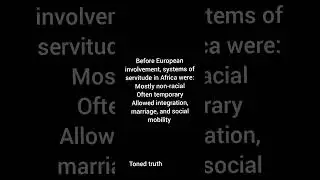 The truth about slavery in Africa