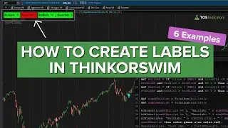 Как добавить метку в ThinkOrSwim (для новичков)