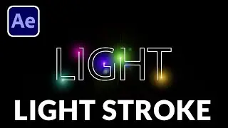 After Effects Tutorial : Light Stroke Text Animation | No Plugins | Apphotography