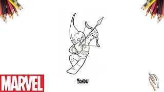 Como Desenhar o Yondu Chibi 🎯💙 | O Mais Carism&aacute;tico dos Guardi&otilde;es! ✏️