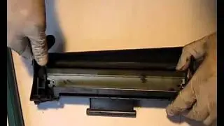 Порядок разборки картриджа HP 92A и Canon EP22