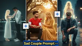 Trending ai couple sad photo editing || sad couple photo editing in google gemini || photo editing 